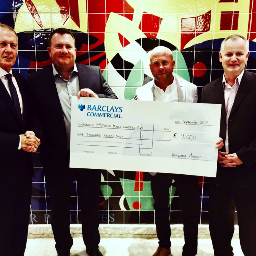 Rmhc Cheque Ronald McDonald Birmingham Fundraiser | Hollywood Monster