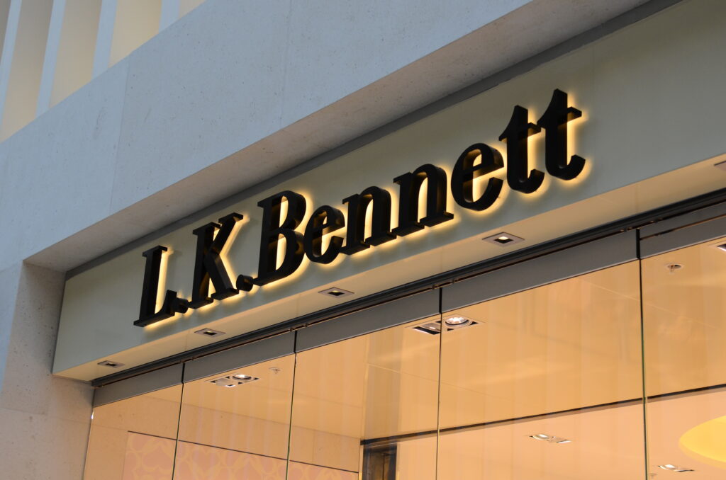 built-up letters