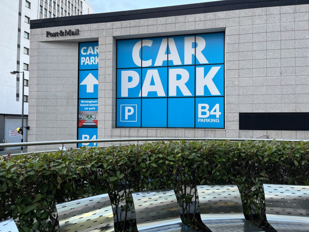 Operational Signage for a scaled B4 car park