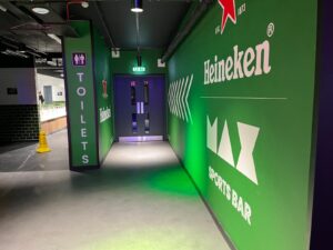 heineken sports bar interior fit out
