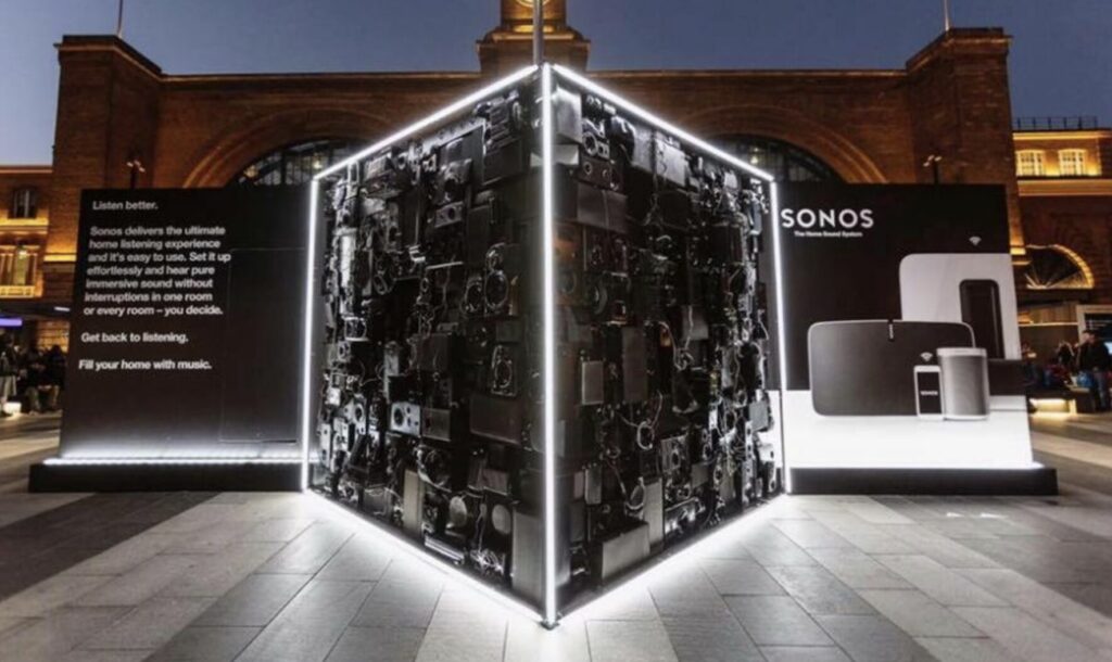 Sonos brand activation signage