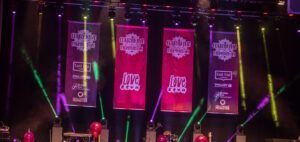 Curry king exhibition signage hanging banners